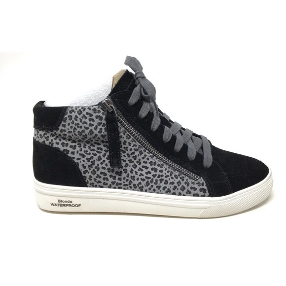 Blondo Genesis Waterproof Women's Size 7.5M Cheetah Print Hidden Wedge Sneaker - Picture 5 of 7
